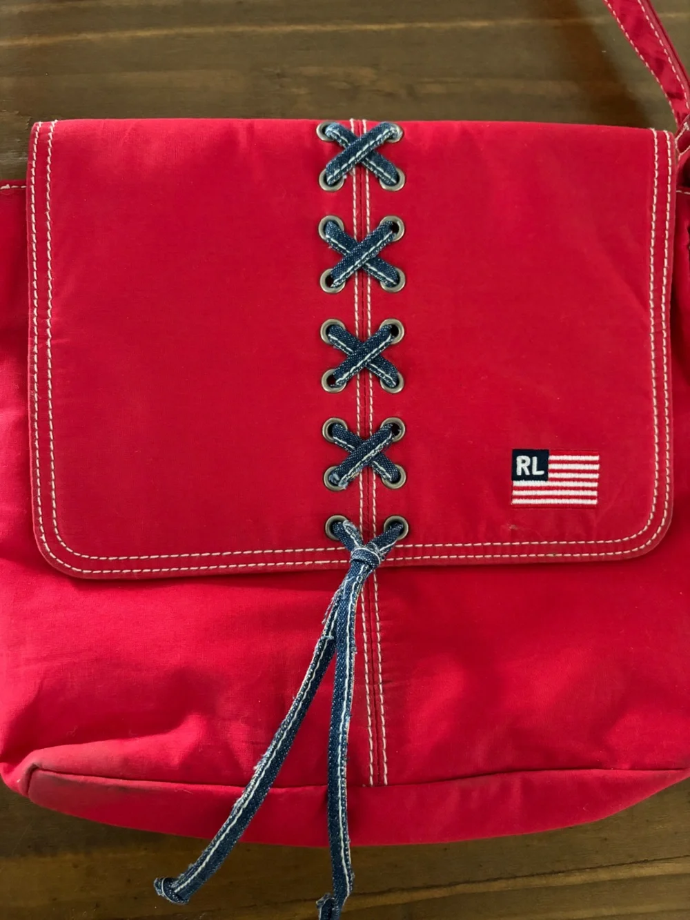 Vintage Lauren Ralph Lauren Y2K Nylon Shoulder Bag RARE